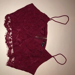 Lace crop top!!!
